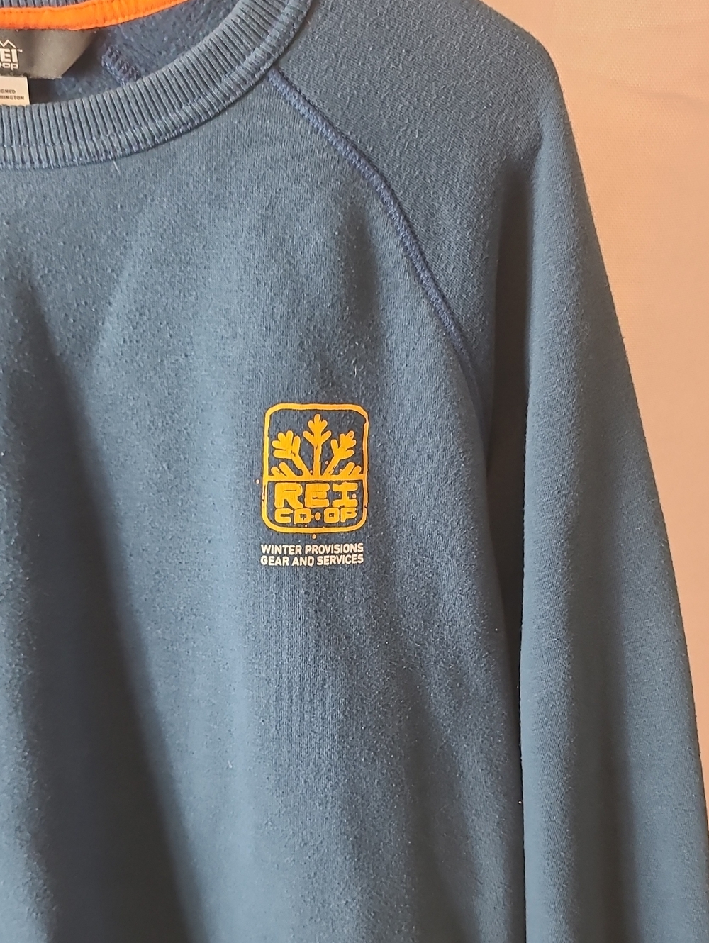 REI The Co-Op  green Med logo fleece pullover crewneck gorpcore - Picture 2 of 4
